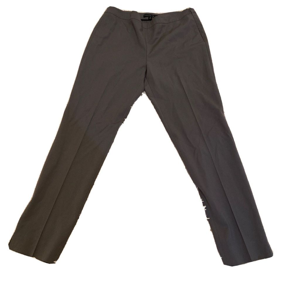 Lafayette 148 New York Bleecker Wool Elastane Pants Women's Gray Sz 10